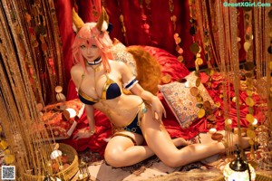 星之迟迟 Cosplay 玉藻前舞娘