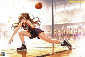 A woman in a basketball uniform holding a basketball.